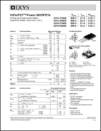 IXFK25N80 datasheet: 800V HiPerFET power MOSFET IXFK25N80