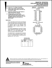 JM38510/65761BRA datasheet:  OCTAL BUFFERS AND LINE DRIVERS WITH 3-STATE OUTPUTS JM38510/65761BRA