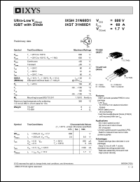 IXGT31N60D1 datasheet: 600V HiPerFET power MOSFET IXGT31N60D1