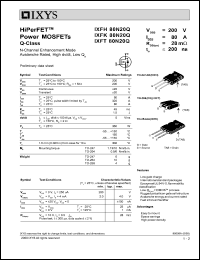 IXFK80N20Q datasheet: 200V HiPerFET power MOSFET Q-class IXFK80N20Q