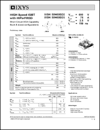 IXSN50N60BD3 datasheet: 600V high speed IGBT with HiPerFRED IXSN50N60BD3