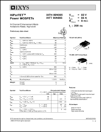 IXFH80N085 datasheet: 85V HiPerFET power MOSFET IXFH80N085