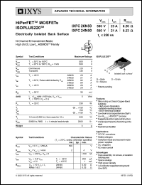 IXFC24N50 datasheet: 500V HiPerFET power MOSFET IXFC24N50