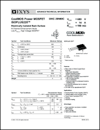 IXKC20N60C datasheet: 600V coolMOS power MOSFET IXKC20N60C