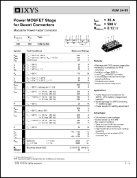VUM24-05N datasheet: 500V power MOSFET stage for boost converters VUM24-05N