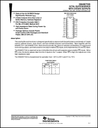 SN64BCT240N datasheet:  OCTAL BUFFERS AND LINE DRIVERS SN64BCT240N