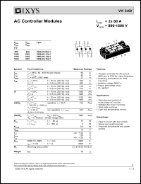 VW2X60-08IO1 datasheet: 800V AC controller module VW2X60-08IO1