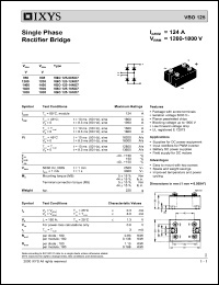 VBO125-08NO7 datasheet: 800V single phase rectifier bridge VBO125-08NO7