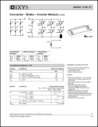 MUBW15-06A7 datasheet: 1600V converter - brake - inverter module MUBW15-06A7