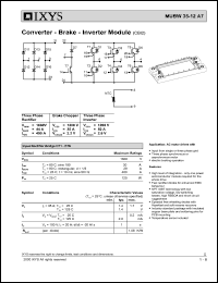 MUBW35-12A7 datasheet: 1600V converter - brake - inverter module MUBW35-12A7