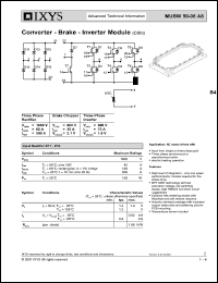 MUBW50-06A8 datasheet: 1600V converter-brake-inverter module MUBW50-06A8