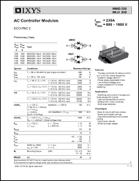 MMO230-18IO7 datasheet: 1800V AC controller module MMO230-18IO7