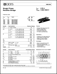 VBO65-18NO7 datasheet: 1600V single phase rectifier bridge VBO65-18NO7