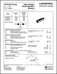 HTZ150C8K datasheet: 8400V high voltage diode rectifier module HTZ150C8K