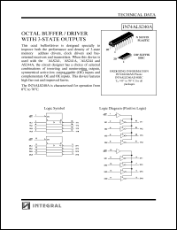 IN74ALS240AN datasheet: Octal buffer/driver with 3-state outputs IN74ALS240AN