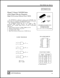 IN74HC03AD datasheet: Quad 2-input NAND gate with open-drain outputs high-performance silicon-gate CMOS IN74HC03AD