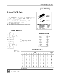 IN74HC30AD datasheet: 8-input NAND gate IN74HC30AD
