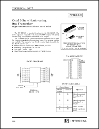 IN74HC623N datasheet: Octal 3-state noninverting bus transceiver, high-performance silicon-gate CMOS IN74HC623N