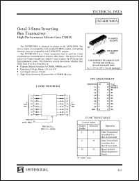 IN74HC640ADW datasheet: Octal 3-state inverting bus transceiver, high-performance silicon-gate CMOS IN74HC640ADW