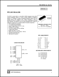 IN9151N-3 datasheet: Pulse dialer IN9151N-3
