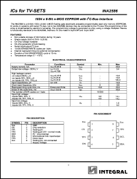 INA2586 datasheet: 1024 x 8-bit n-MOS EEPROM with IIC-bus interface INA2586