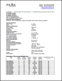 P6LG053R3ZS datasheet: Input voltage:5V, output voltage 3.3/3.3V (100/100mA), 3KV isolated 0.6-1W regulated dual split output P6LG053R3ZS