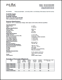 P8SG-1205EH30M datasheet: Input voltage:12V, output voltage 5V (300mA), 3KV isolated 1.5W regulated single output P8SG-1205EH30M