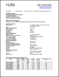 P8TG-1205Z2:1 datasheet: Input voltage:9-18V, output voltage +/-5V (+/-150mA), 1.5KV isolated 1.5W regulated dual output P8TG-1205Z2:1