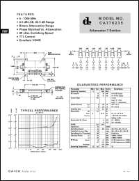 CAT76235 datasheet: 5-1200MHz attenuator 7 section CAT76235