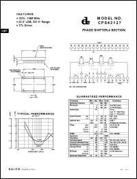 CPS42127 datasheet: 1215-1400MHz phase shifter, 4 section CPS42127