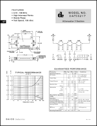 DAT36217 datasheet: 0.10-150MHz 3 section attenuator DAT36217