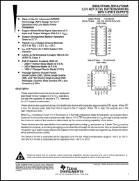 SN74LVT240ADW datasheet:  3.3-V ABT OCTAL BUFFERS/DRIVERS WITH 3-STATE OUTPUTS SN74LVT240ADW