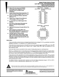 SN74LVTH240DBR datasheet:  3.3-V ABT OCTAL BUFFERS/DRIVERS WITH 3-STATE OUTPUTS SN74LVTH240DBR