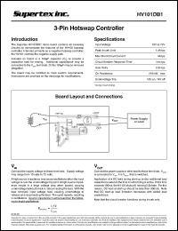 HV101DB1 datasheet: 10-72V hotswap controller HV101DB1