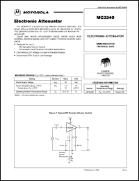 MC3340P datasheet: Electronic attenuator MC3340P
