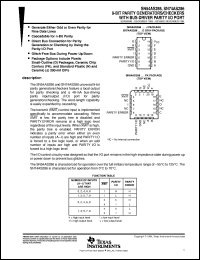 5962-89663012A datasheet:  9-BIT PARITY GENERATORS/CHECKER WITH BUS-DRIVER PARITY I/O PORT 5962-89663012A