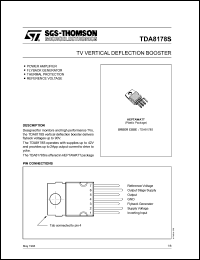TDA8178S datasheet: TV vertical deflection booster TDA8178S
