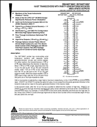 SN74ABT16657DL datasheet:  16-BIT TRANSCEIVERS WITH PARITY GENERATORS / CHECKERS AND 3-STATE OUTPUTS SN74ABT16657DL