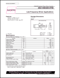 2SC3708 datasheet: NPN transistor for low-frequency driver applications 2SC3708