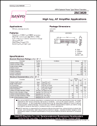 2SC3820 datasheet: NPN transistor for AF amplifier applications 2SC3820