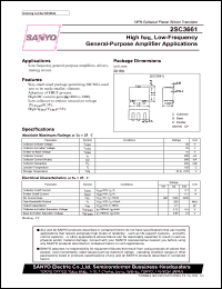 2SC3661 datasheet: NPN transistor for low-frequency general-purpose amplifier applications 2SC3661