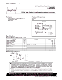 2SC3090 datasheet: NPN transistor for 500V/10A switching regulator applications 2SC3090