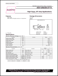 2SC3114 datasheet: NPN transistor for AF amp applications 2SC3114
