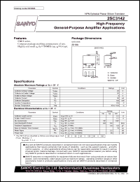 2SC3142 datasheet: NPN transistors for high-frequency general-purpose amplifier applications 2SC3142