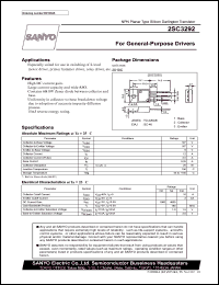 2SC3292 datasheet: NPN transistor for general-purpose drivers 2SC3292