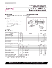 2SA1537 datasheet: PNP transistor for high-definition CRT display video output applications 2SA1537