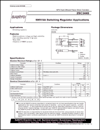 2SC3448 datasheet: NPN transistor 500V/4A for switching regulator applications 2SC3448
