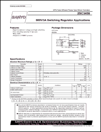 2SC3458 datasheet: NPN transistor 800V/3A for switching regulator applications 2SC3458