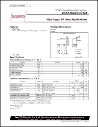 2SC3134 datasheet: NPN transistor for AF amp applications 2SC3134