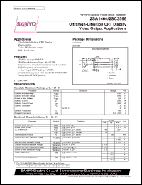 2SC3598 datasheet: NPN transistor for CRT display video output applications 2SC3598